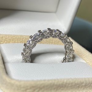 Moissanite Diamond Eternity Ring